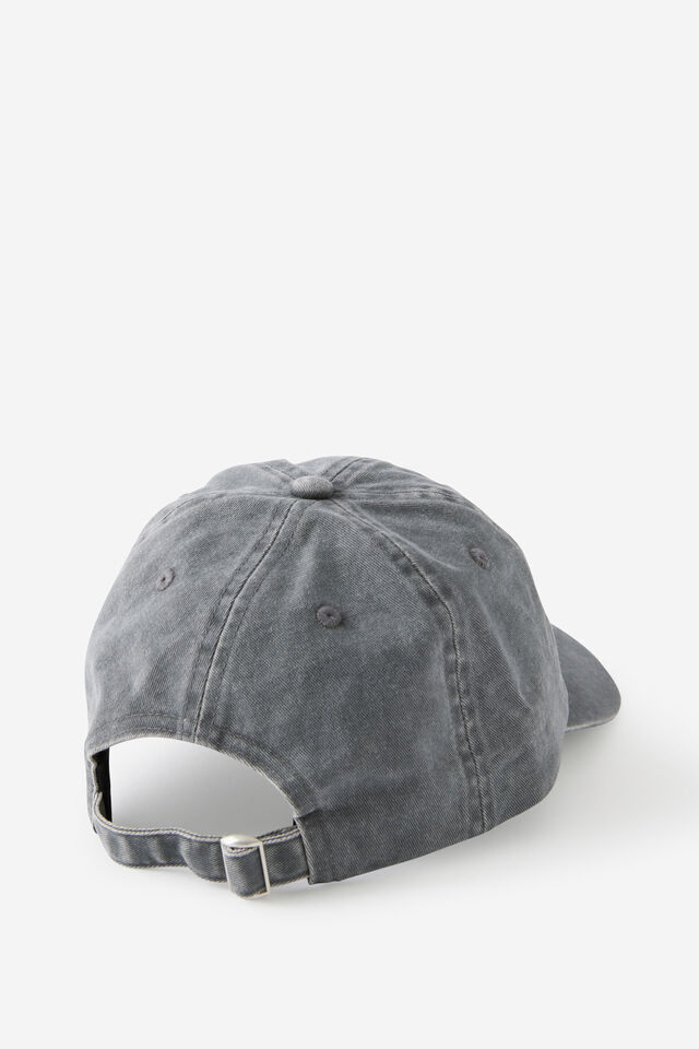 Open Gallery Side Emb Logo Cap, OPEN GALLERY WASHED BLK WHT EMB