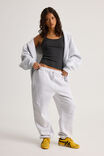 Baggy Cuffed Trackpant, SILVER MARLE - alternate image 2