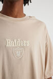 Box Fit Nfl Tshirt, LCN NFL BEIGE/RAIDERS EMBROIDERY - alternate image 4