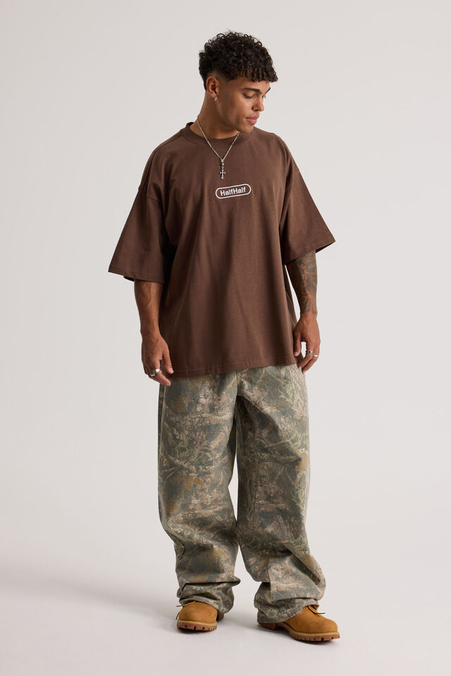 Half Half Heavyweight Box Fit Graphic Tshirt, HH BRACKEN/HALF HALF WIDE PILL
