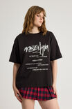Oversized Graphic Tee, BLACK/NOSTALGIA - alternate image 1