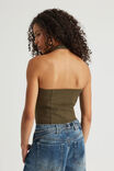 Utility Zip Up Top, KHAKI - alternate image 3