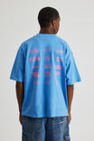 Half Half Heavyweight Box Fit Graphic Tshirt, HH CORNFLOWER/TAKEOVER - alternate image 3