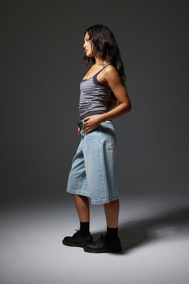 Kiki Cami, ASH GREY STRIPE