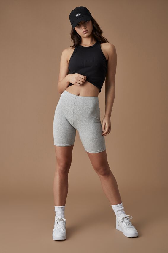 Basic Bike Short, GREY MARLE