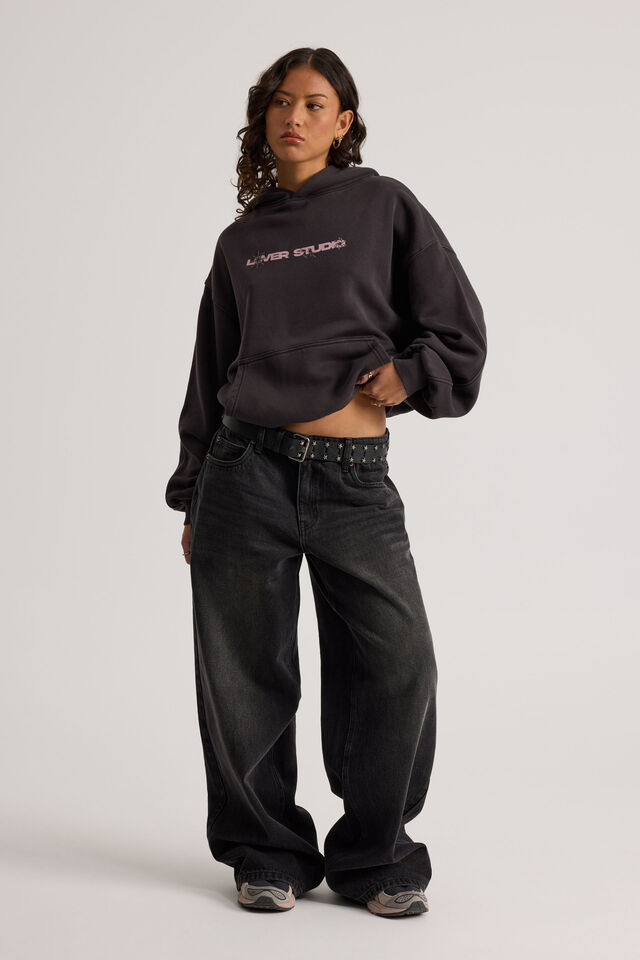 Chloe Hoodie, WASHED PHANTOM/LOVER STUDIO