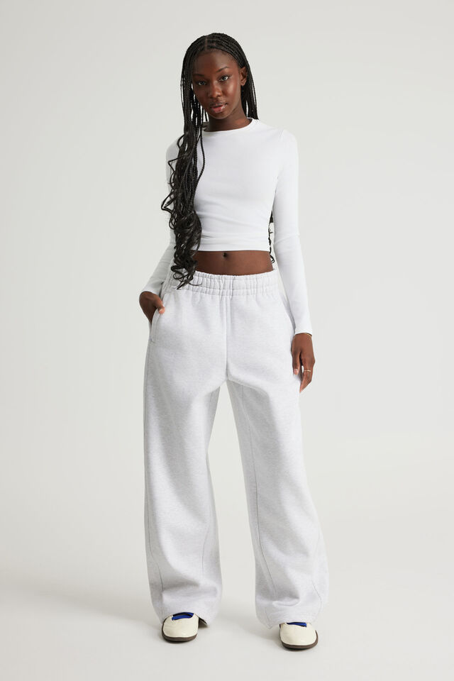 Authentics Premium Baggy Trackpant, SILVER MARLE