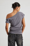 Batwing Longline Top, ASH GREY - alternate image 3