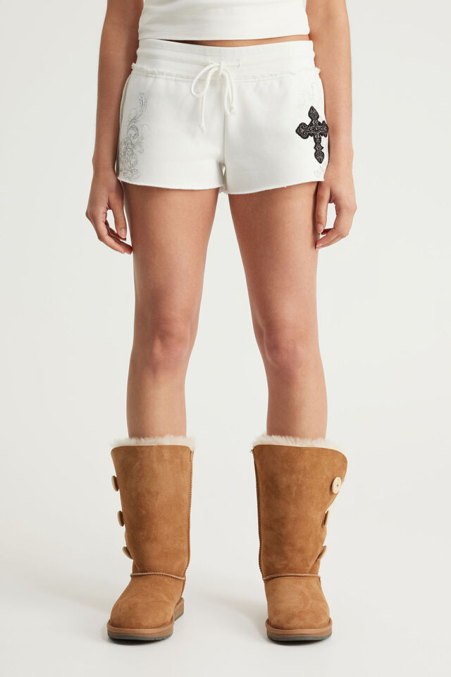 Fleece Mini Short, NTN CLOUD/GOTHIC