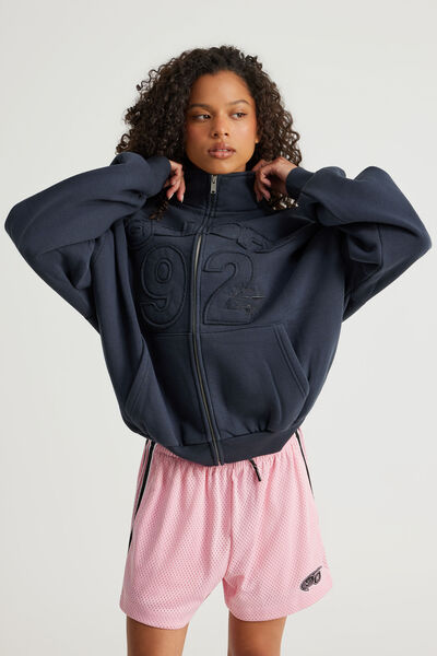 Open Gallery Funnel Neck  Zip Through, OG SEAL/GALLERY SPORT