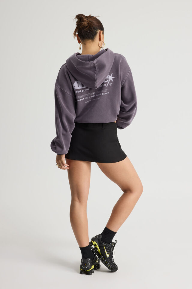 Tailored Mini Skort, BLACK