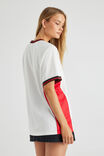 V Neck Sports Jersey, WHITE/NATIONALE - alternate image 3