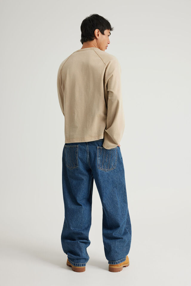 Half Half Classico Baggy Jean, ARIZONA BLUE/HALF HALF BACK POCKET