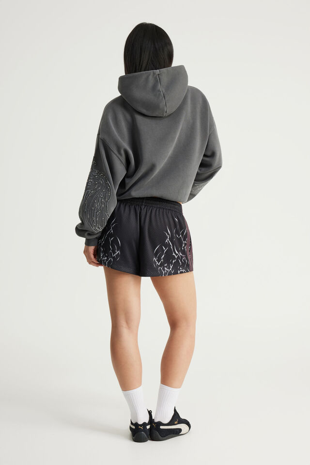 Micro Bball Short, BLACK/NOTION NEO CYBER