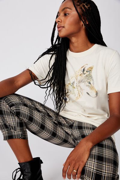 Relaxed Graphic T Shirt, SOUTH DAKOTA/WASHED IVORY