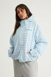 Half Half Hooded Jacket, FRESH WINDOW CHECK - example image 1