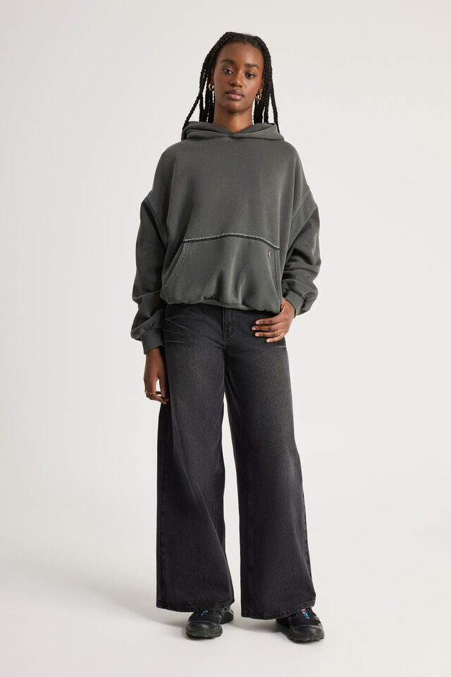 Notion Boxy Hoodie, NTN WASHED BLACK/NOTION STUDIO