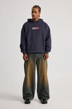 Half Half Hoodie, HH NAVY BLAZER/HALF PILL - alternate image 2