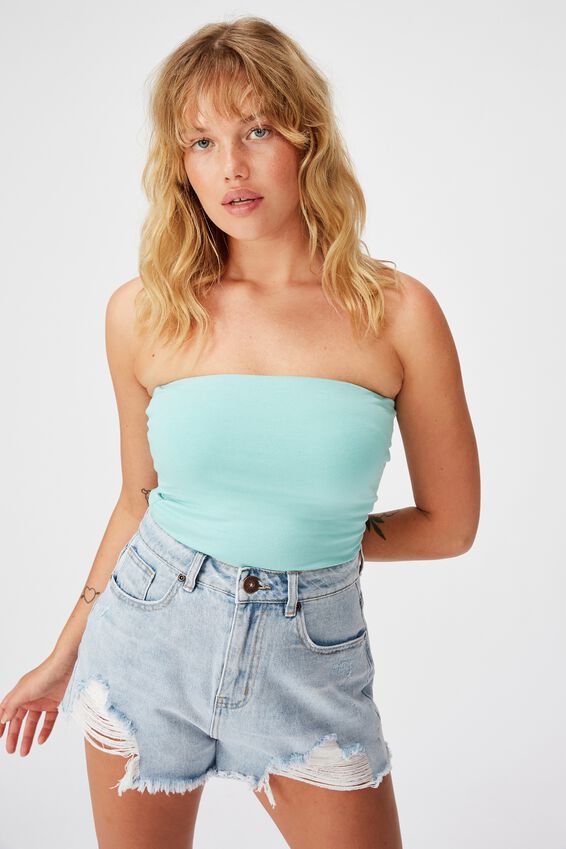 Longline Bandeau, AQUA HAZE