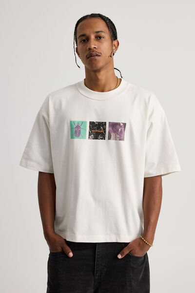 Notion Boxy Cropped Heavyweight Tshirt, NTN CLOUD/ATOMIC LIVES