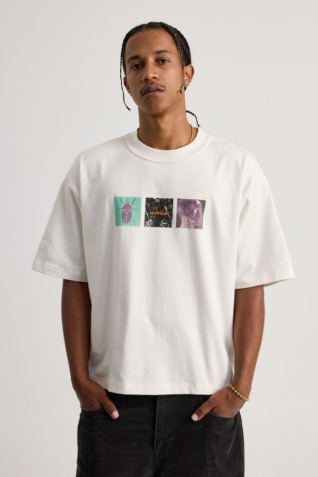 Notion Boxy Cropped Heavyweight Tshirt, NTN CLOUD/ATOMIC LIVES