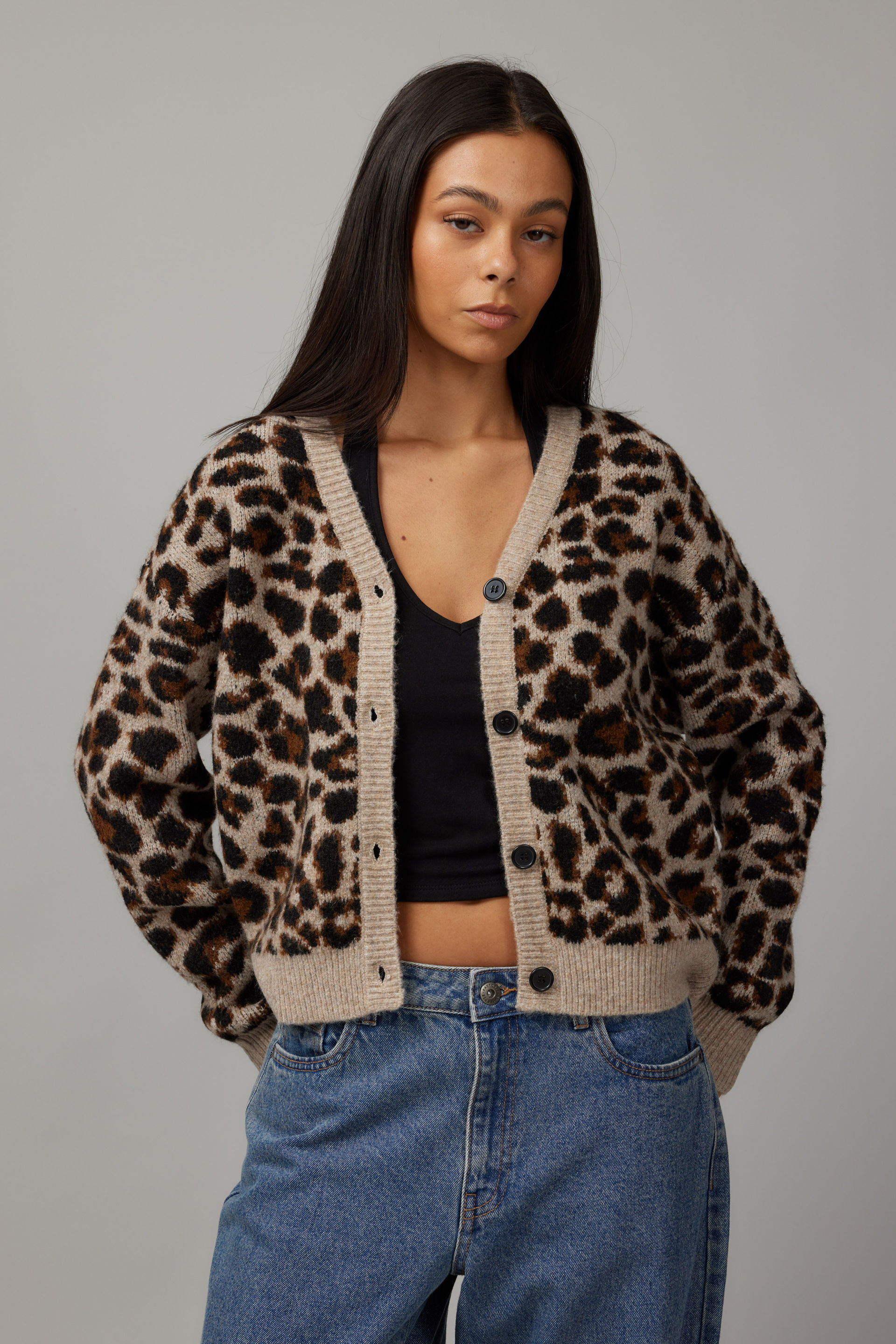 Freya Leopard Knit Cardigan