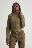 Y2k Benny Jacket, OLIVE - example image 2