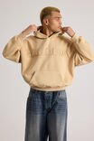 Open Gallery Hoodie, OG WASHED DUSTY TUMERIC/GALLERY HEADLINE - alternate image 3