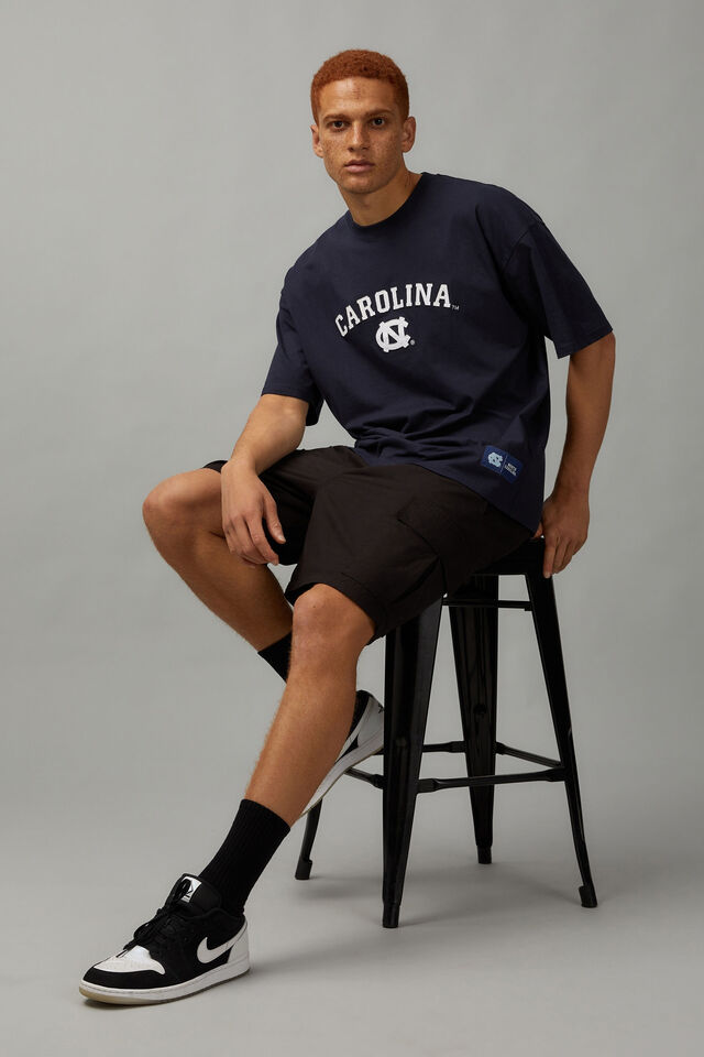 Half Half Pull On Cargo Short, BLACK