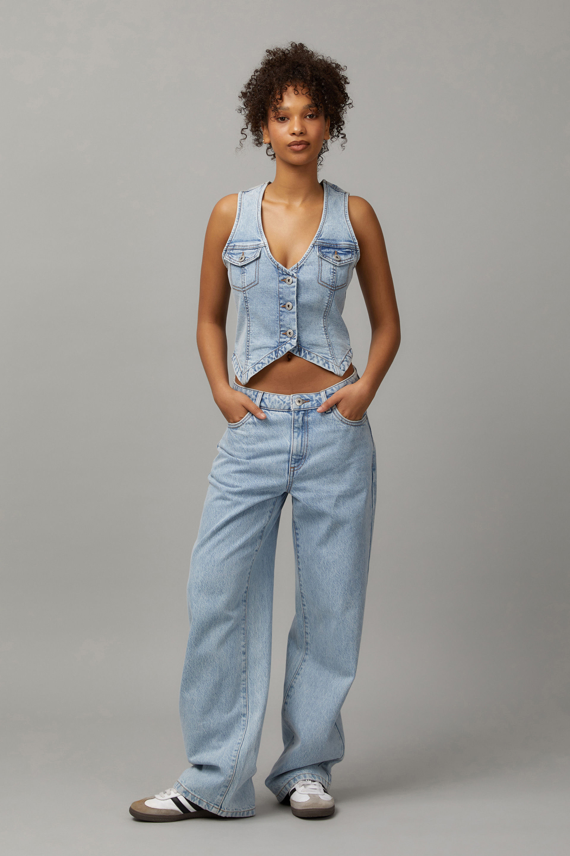 Denim vest 90s hot sale