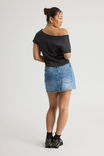 Everyday Denim Skirt, SUMMER SEA BLUE - alternate image 3