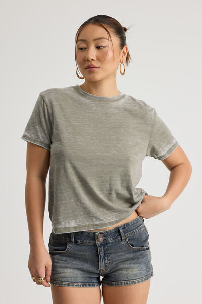 Notion Regular Graphic Tshirt, NTN PORTLAND MOSS BURNOUT