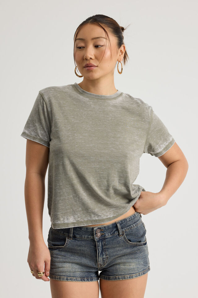 Notion Regular Graphic Tshirt, NTN PORTLAND MOSS BURNOUT