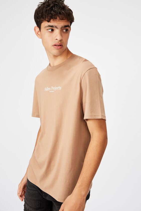 Regular Graphic T Shirt, MOCHA/FALLEN PROJECTS