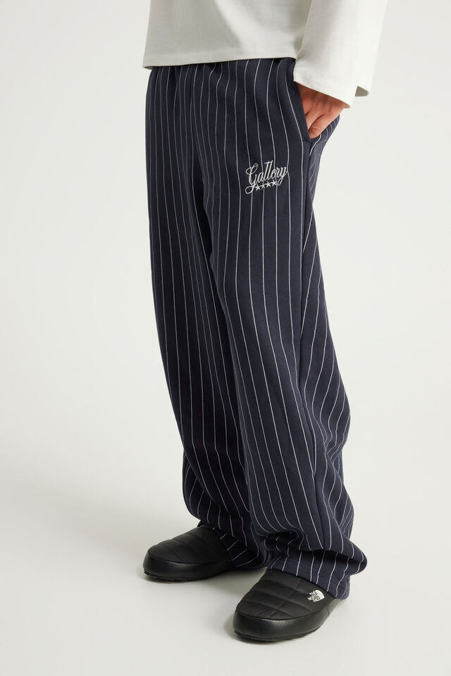 Barrel Leg Track Pant, OG NAVY PINSTRIPE/GALLERY