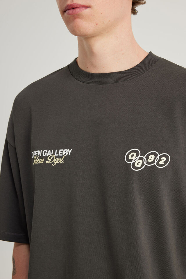 Open Gallery Box Fit Tshirt, OG SLATE/OG 92