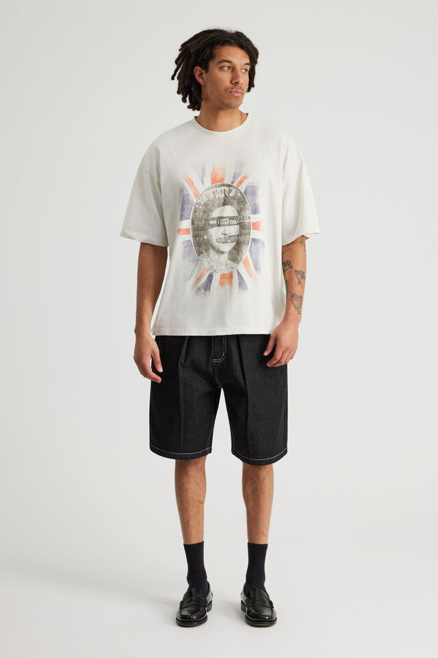 Archive Music Merch T Shirt, LCN BRA PUMICE/SEX PISTOLS