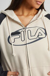 Fila Lcn Zip Through Hoodie, FILA LIGHT STONE/PHANTOM - alternate image 4