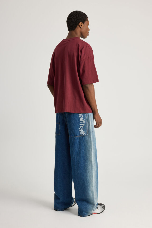 Half Half El Grande Baggy Jean, CLASSIC BLUE EXTREME SIDE SPRAY
