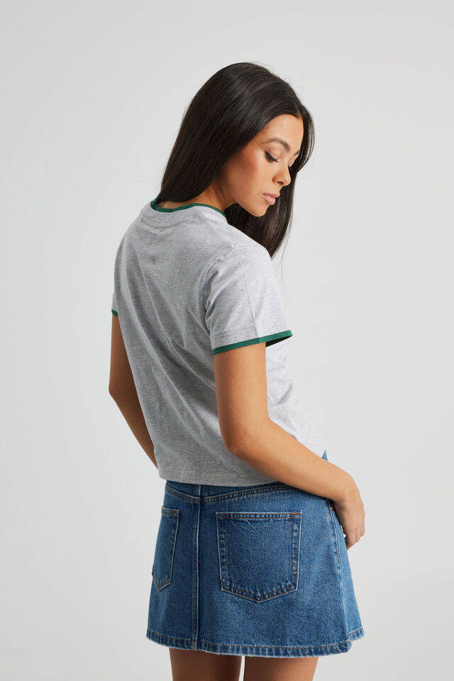 Lcn Nfl Cotton Graphic Tee, LCN NFL GREY MARLE/JETS