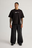 Half Half Box Fit Graphic T Shirt, HH BLACK/FRAGMENT BRICKS - alternate image 2