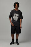 Oversized Muhammad Ali T Shirt, LCN ALI WASHED BLACK/MUHAMMAD ALI HERO - alternate image 2