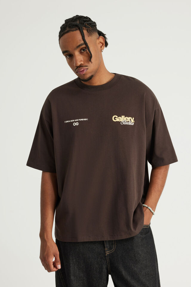 Open Gallery Box Fit Tshirt, OG CHOC TORTE/OPEN GALLERY STUDIOS