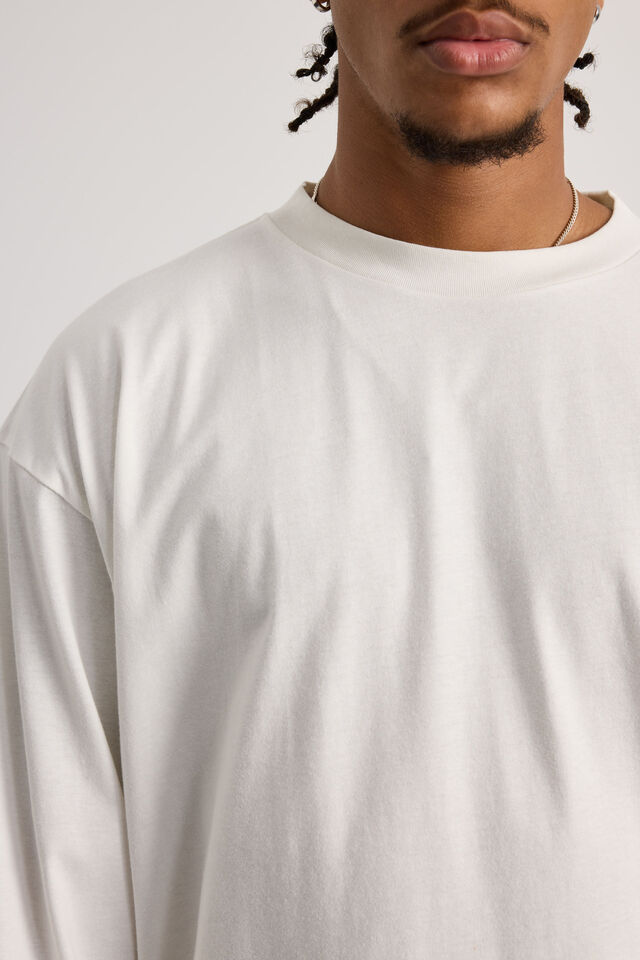 Boxy Long Sleeve Tshirt, CLOUD