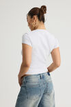 Fitted Graphic Tee, SILVER MARLE/IDEAS DEPT - alternate image 3