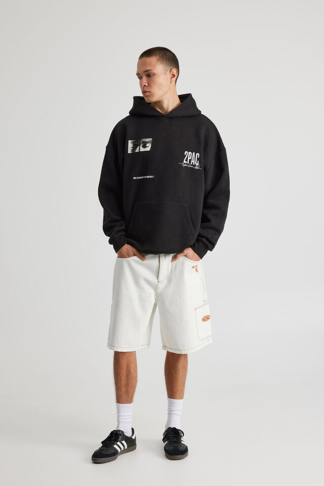 Toy Story X Half Half Painter Denim Short, LCN DIS IVORY/TOY STORY HOWDY
