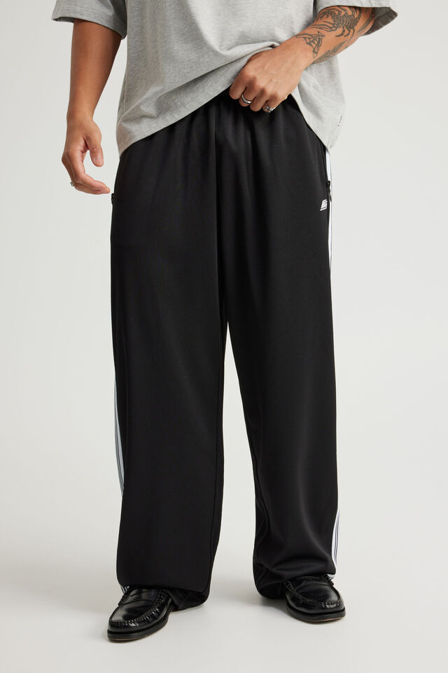 Open Gallery Wide Leg Track Pant, OG BLACK