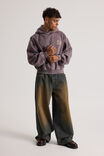 Open Gallery Boxy Hoodie, MYSTIC PURPLE/ OG TUMERIC - alternate image 3