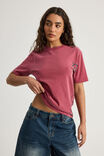 Notion X Smolbrat Slim Fit Tshirt, WASHED CRANBERRY/SMOLBRAT BRANDING - alternate image 2