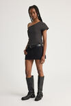 Utility Mini Skirt, BLACK - alternate image 2
